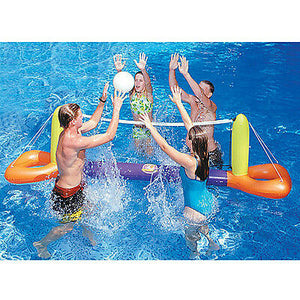 SPLASH INFLATABLE FLOATING VOLLEYBALL W/GAME BALL