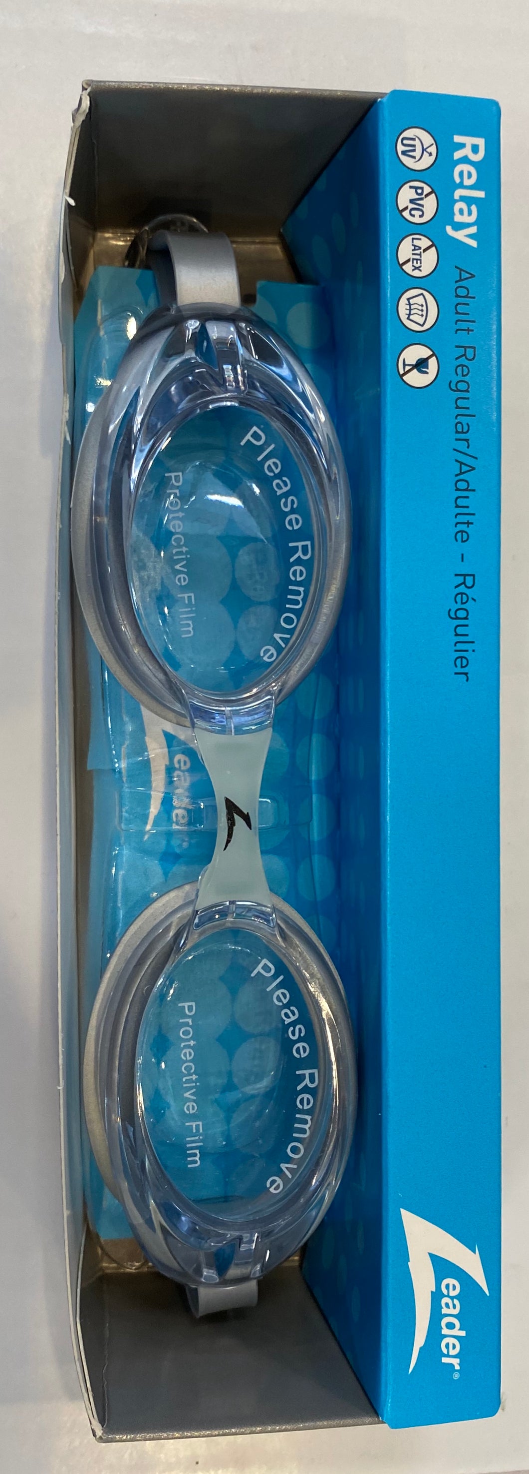RELAY CLEAR/SILVER GOGGLES